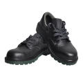 Genuine Black Leather Working Safety Shoes Steel Toe Leather